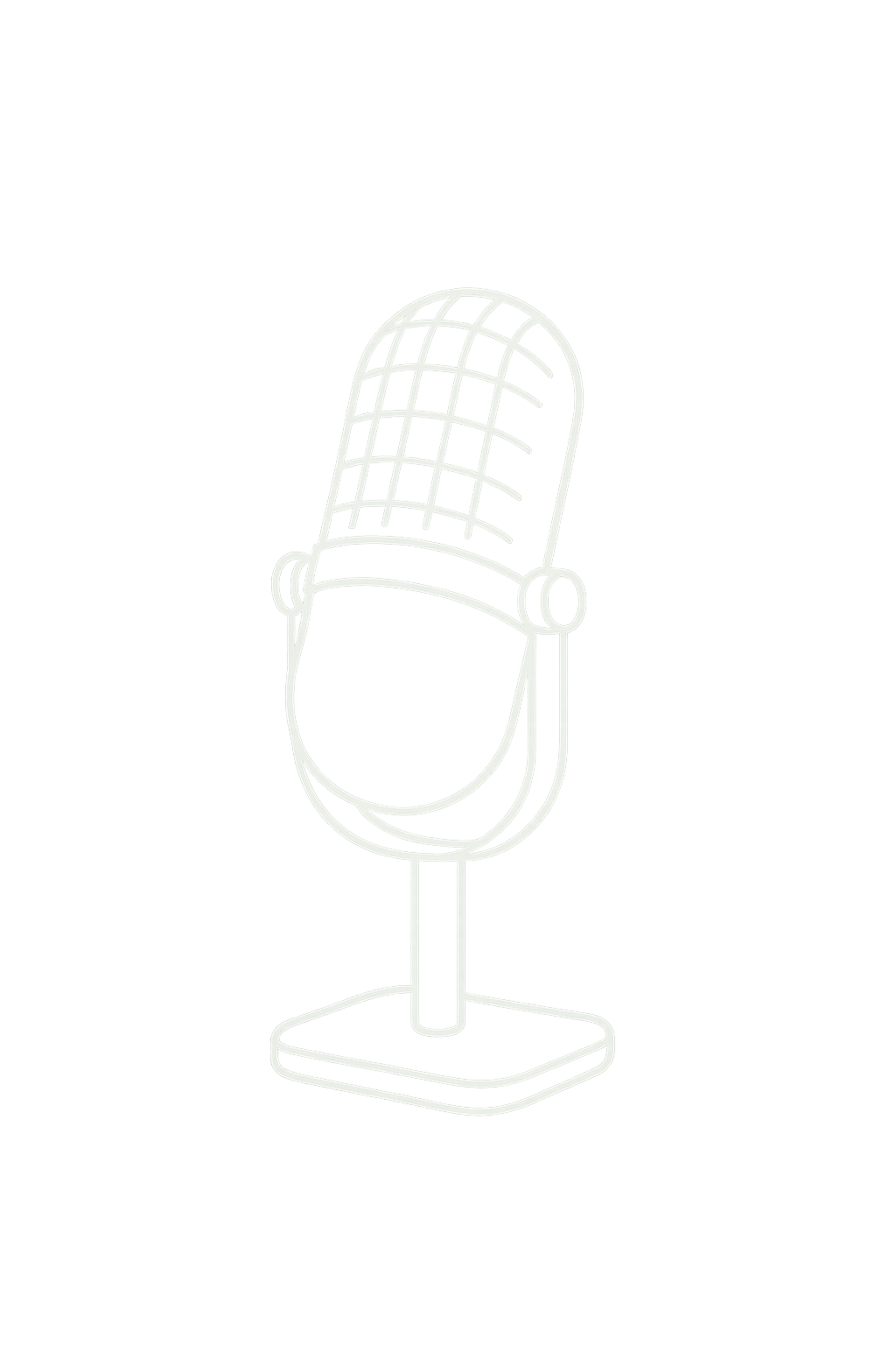 Stylized radio microphone illustration